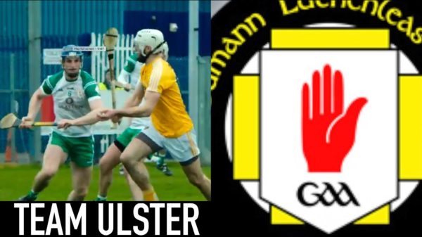Antrim hurler and Ulster GAA crest